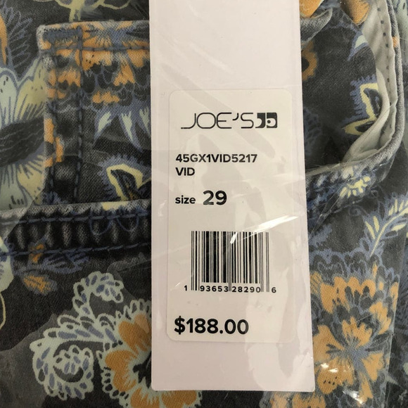 Joe's Jeans The Callie Jeans High Rise Cropped Boot Cut Leg Verona Print NWT 29 - Picture 8 of 10